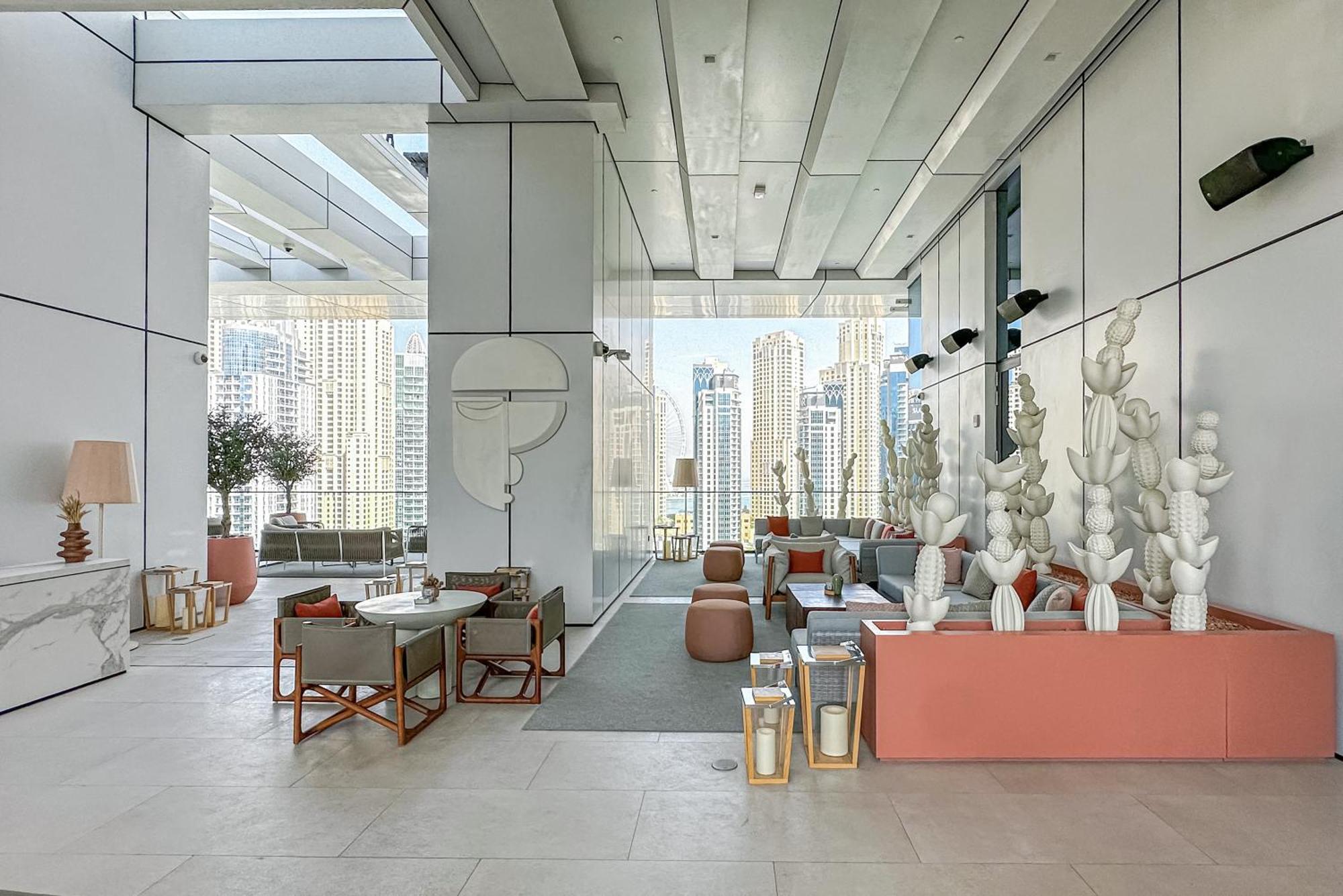 Modern 2Br High Floor Haven In Vida Dubai Marina Lägenhet Exteriör bild